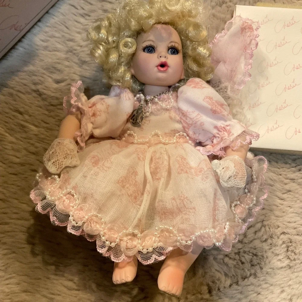 Marie Osmond Collection Porcelain Doll Amaya Tiny Tot With Box Certificate #5623